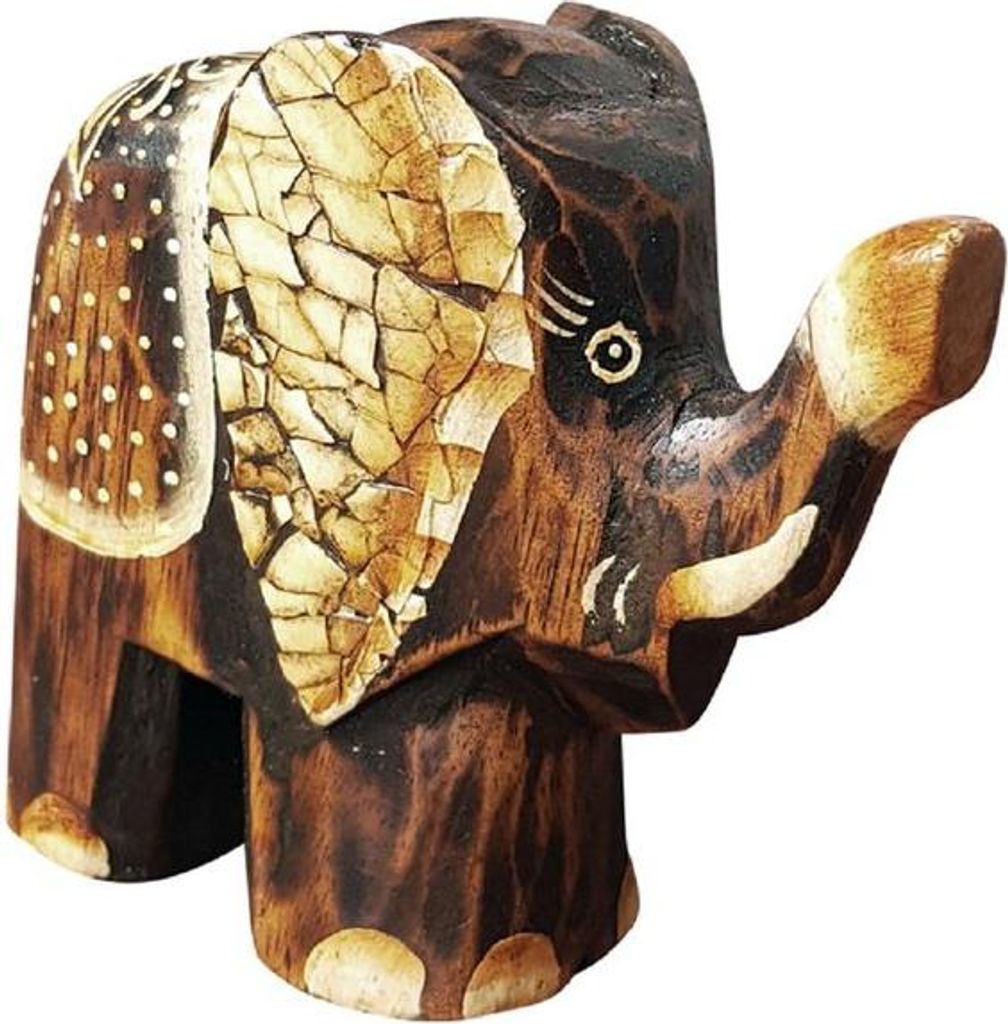 Elefant Yatta, Holz-Elefant in 3 verschiedenen Größen, Grösse:ca. 12 cm