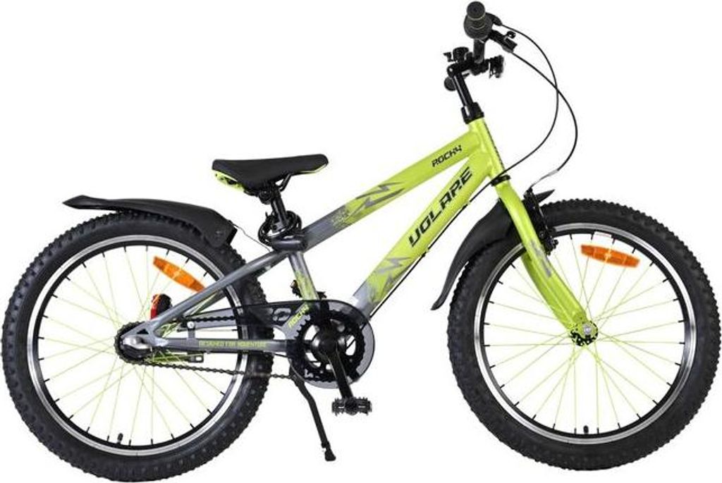 Volare Rocky Kinderfahrrad - 20 Zoll - 3 Gänge - Grün/Grau Produktbild 