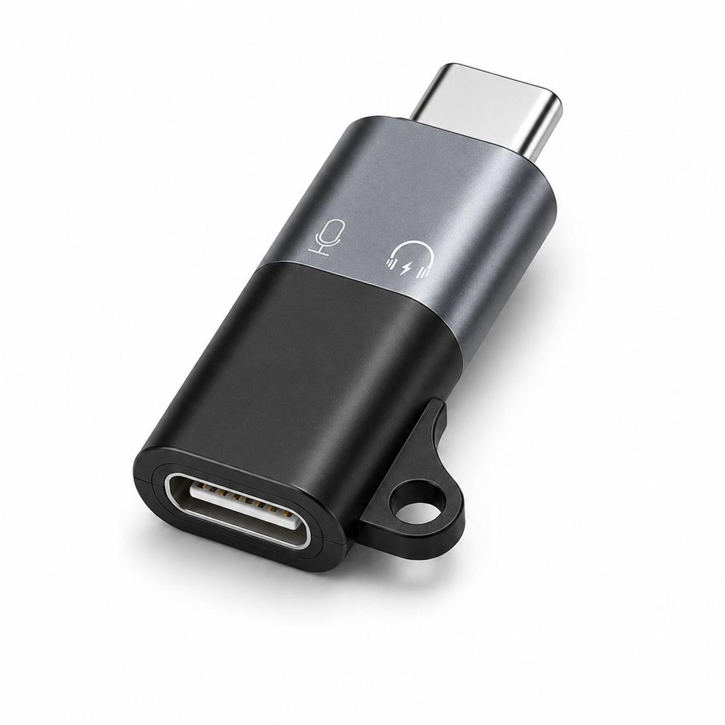 Lightning auf USB-C Adapter – Lightning (Buchse) auf USB-C Produktbild  KI-generiertes Bild