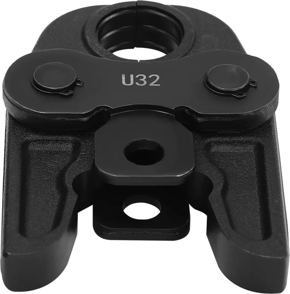 Serrage à pression U32 pour tubes - Fixation stable sans soudure grise