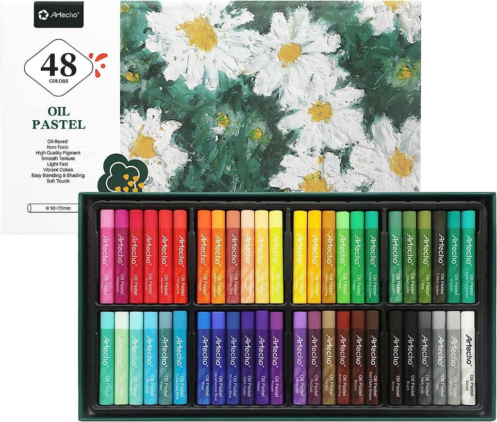 Artecho 48 Ölpastellkreiden Künstler Set -je ca. 10 x 70 mm Produktbild 