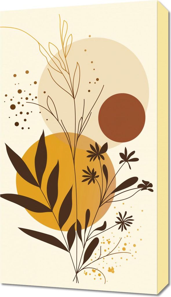 Bild 40x70cm Gold Jahreszeiten
