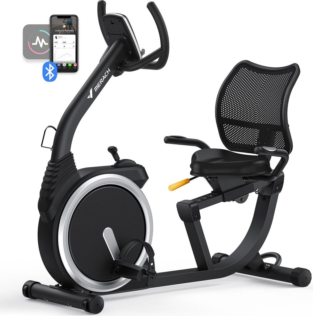 Vélo d'appartement Semi-allongé MERACH, 8 niveaux de Image du produit 