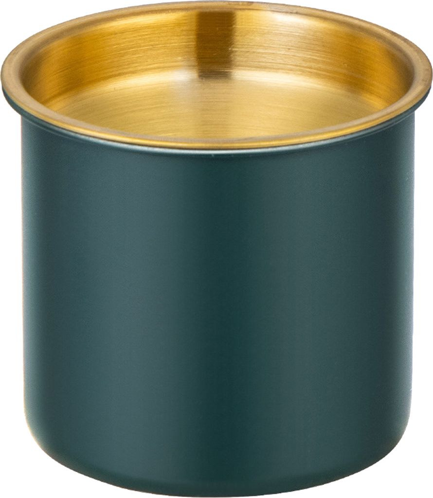 Asche Tablett winddichte rauchlose Edelstahl -Trichter Design Eleganter Tisch Aschenbecher für Zuhause-Grün