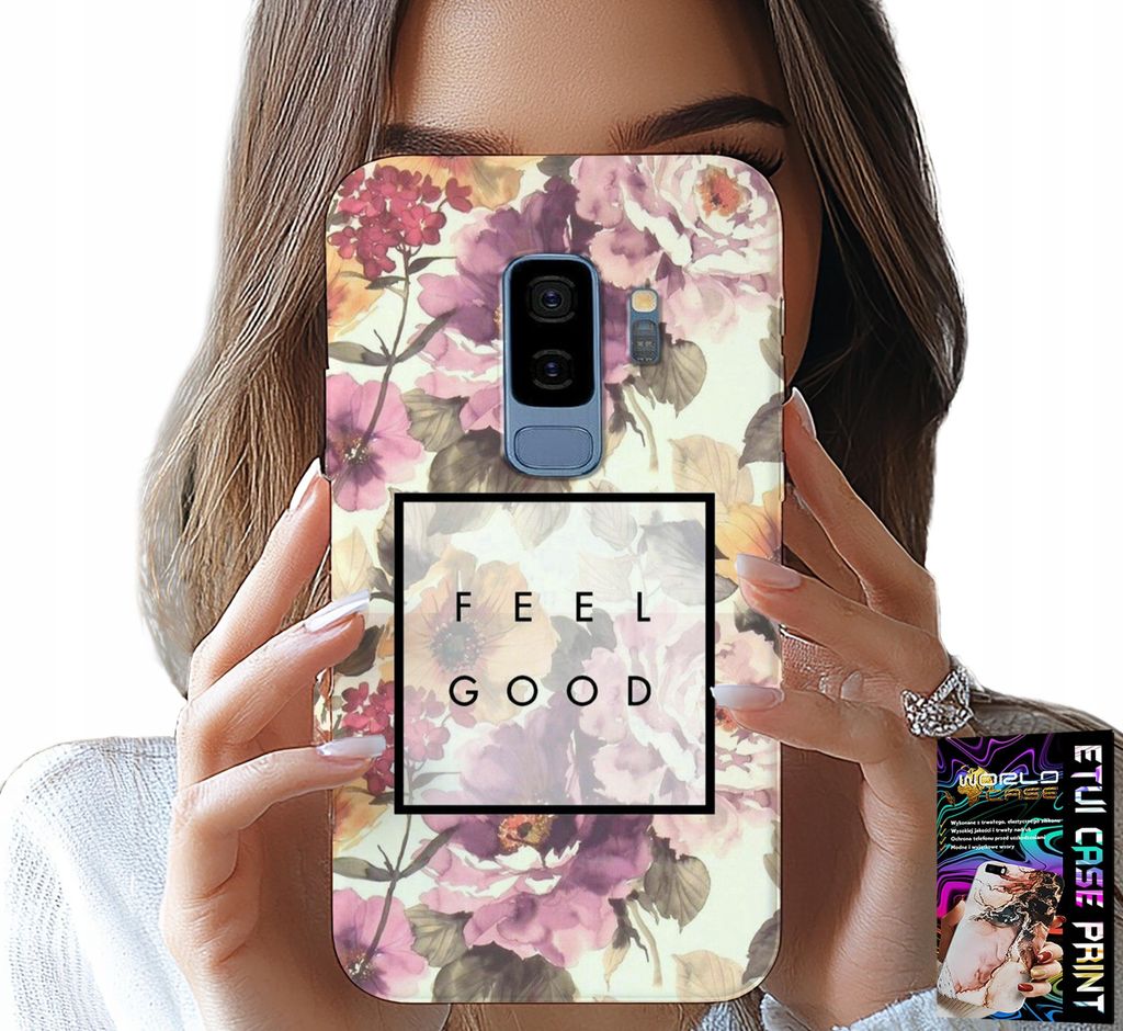 Hülle Für Samsung Galaxy S9 Plus - Blumenmuster, Modische Damen + Folie