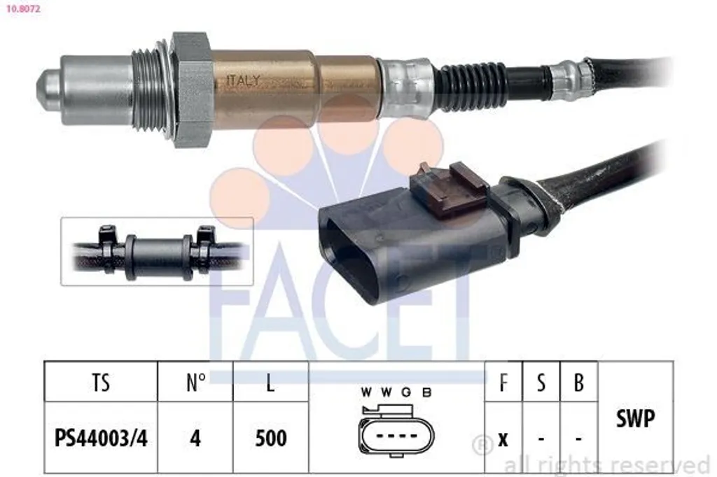 Capteur d'Oxygène Sonde Lambda 1260-2904 Audi A5 Seat Ibiza IV Essence