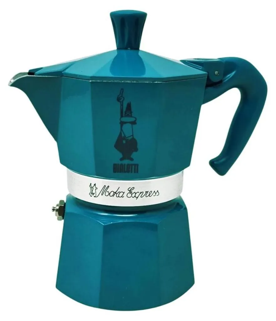 Préparer un Café Italien avec la Bialetti Moka 3 Tasses Turquoise Bleu