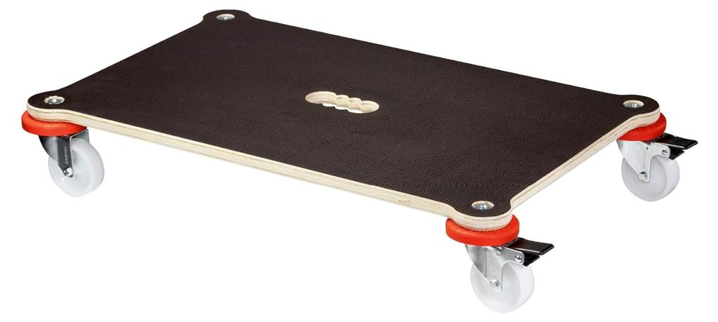 Transportroller aus Schichtholz mit Grip 71 x 44 x 12,5 cm, Tragkraft 200 kg für Möbelumzüge mit Schutzprotektoren, -, hergestellt in Deutschland
