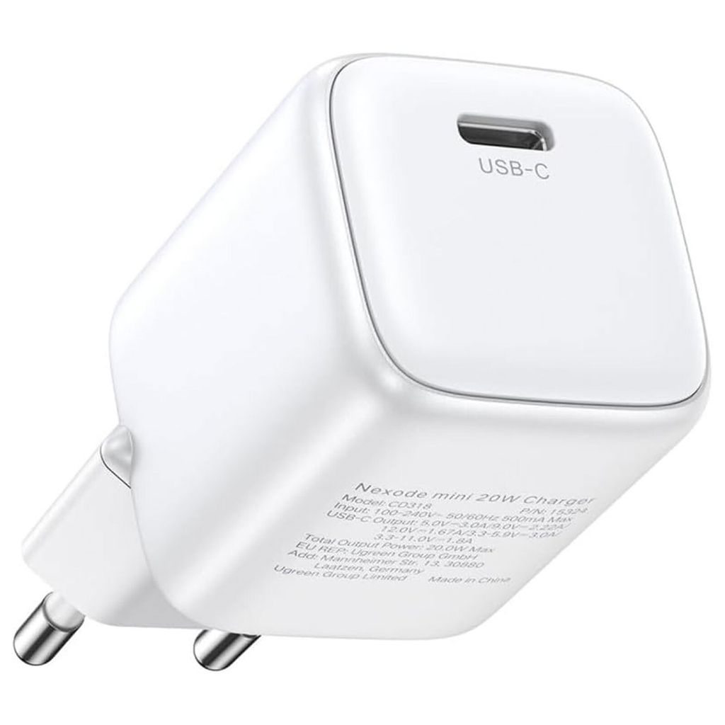 Ładowarka Ugreen Nexode mini CD318 15324 sieciowa GaN 20W Zdjęcie produktu 