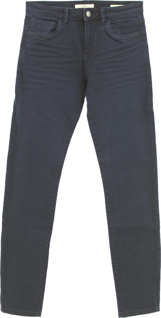 32999 Esprit, Medium Rise Slim Jog, Damen Jeans, dicker Stretchdenim, inkblue, W 26 L 32