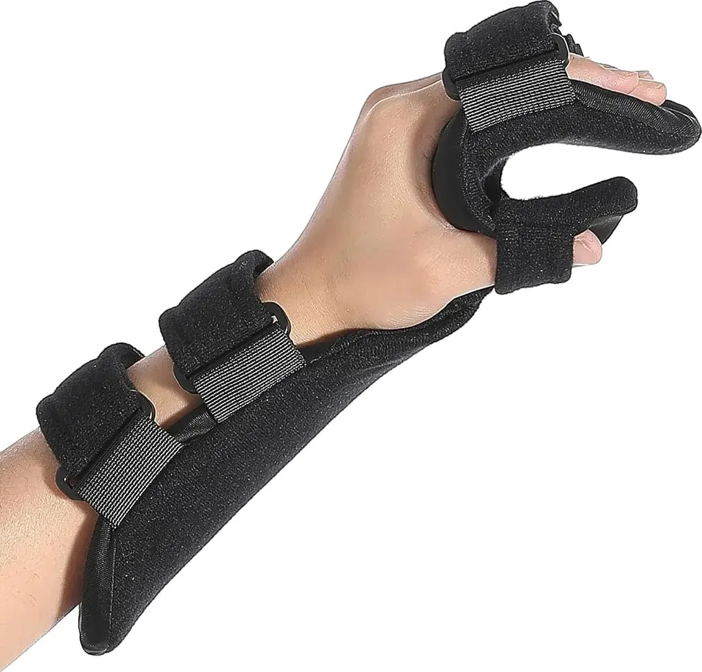 Repose-poignet noir réglable avec ajustement confort pour gauchers