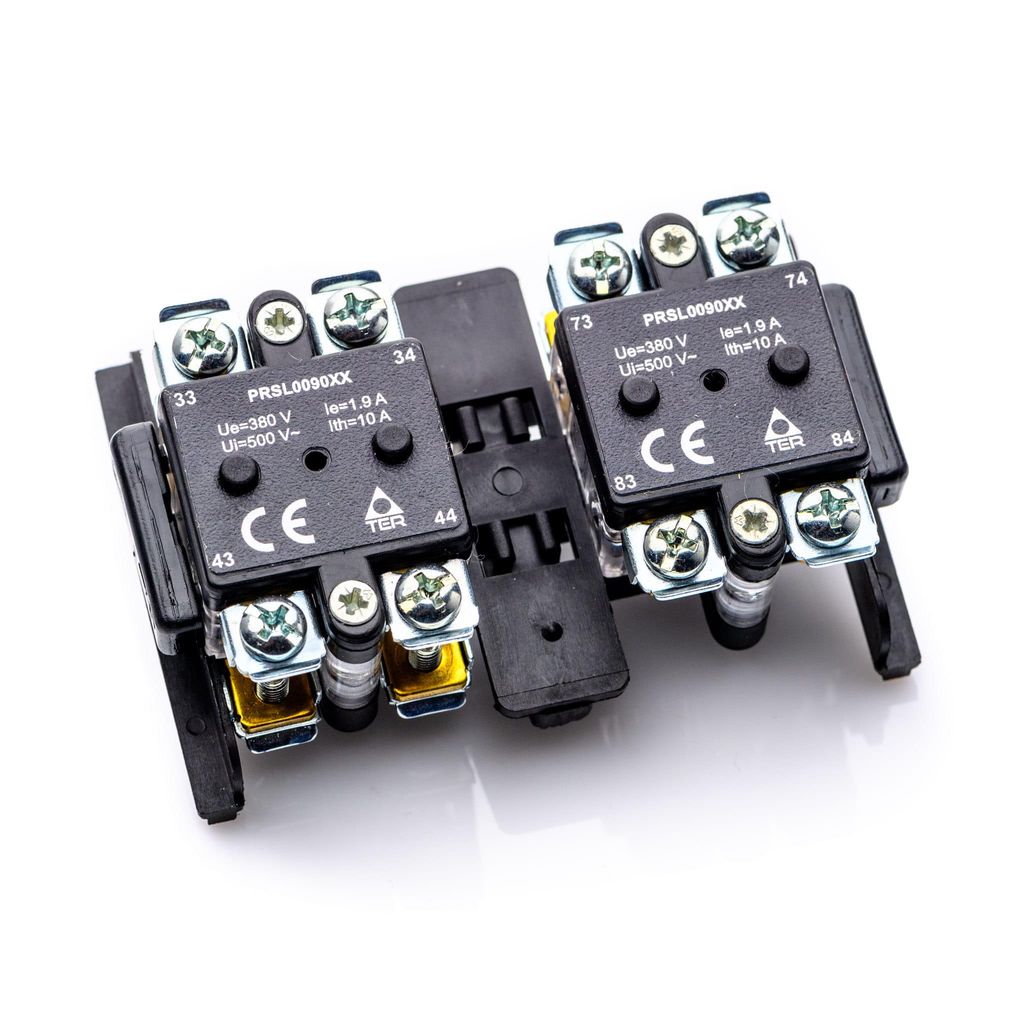 POLBERIS Kontaktor PRSL0090XX TER 2NC+2NO | für Steuerkasten SPA | CE | Umschaltmodul mit mechanischer Sperre, Hersteller TER