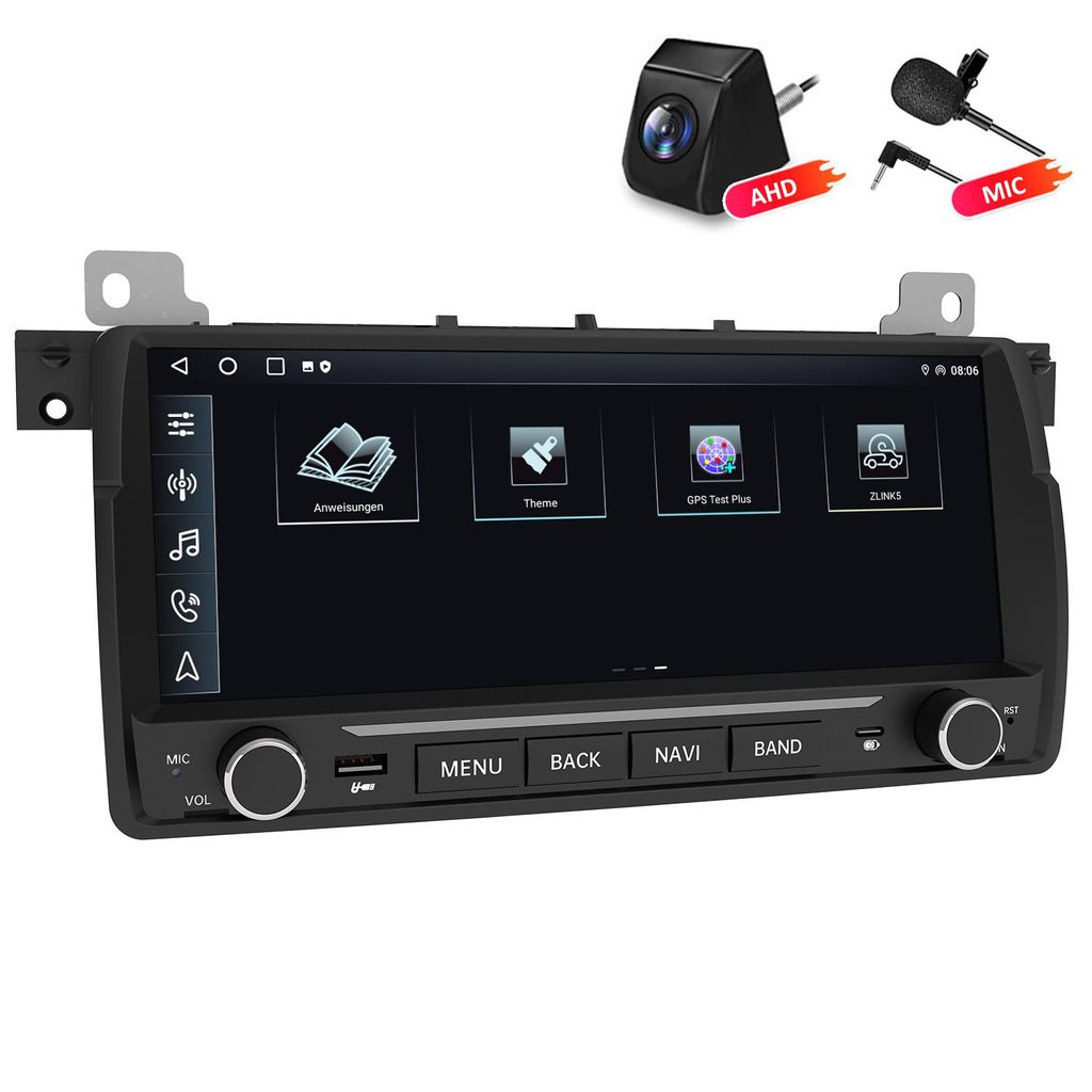 2+32GB Autoradio mit Kamera und Mic Für BMW e46 3er 318 320 Produktbild 