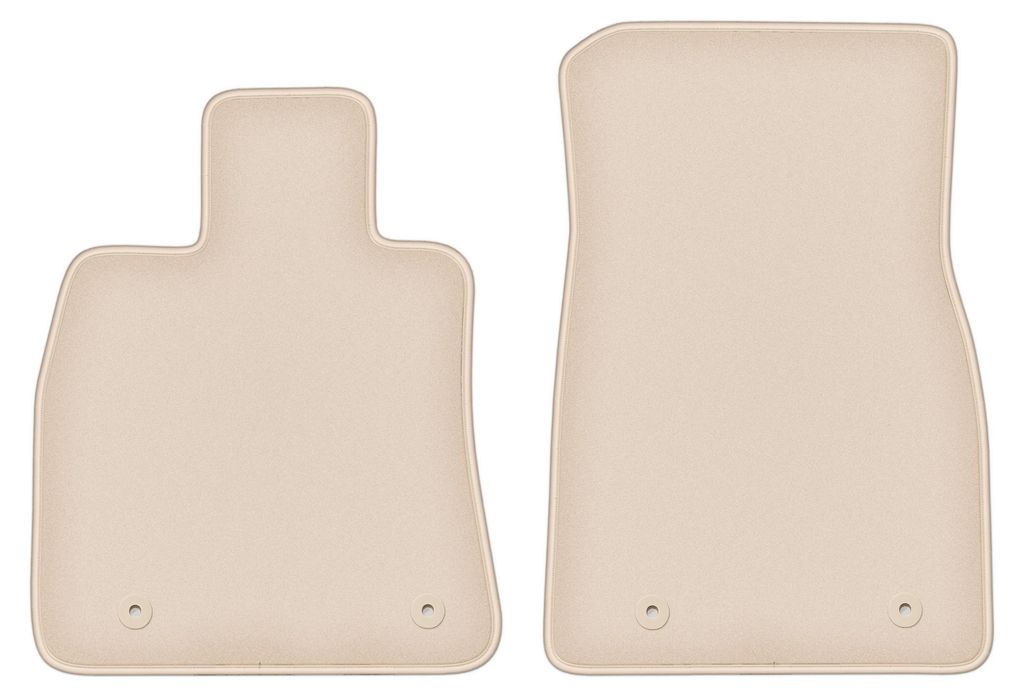 DURBAN Beige Velours-Fußmatten vorne für Cadilac CT6 (2016-)