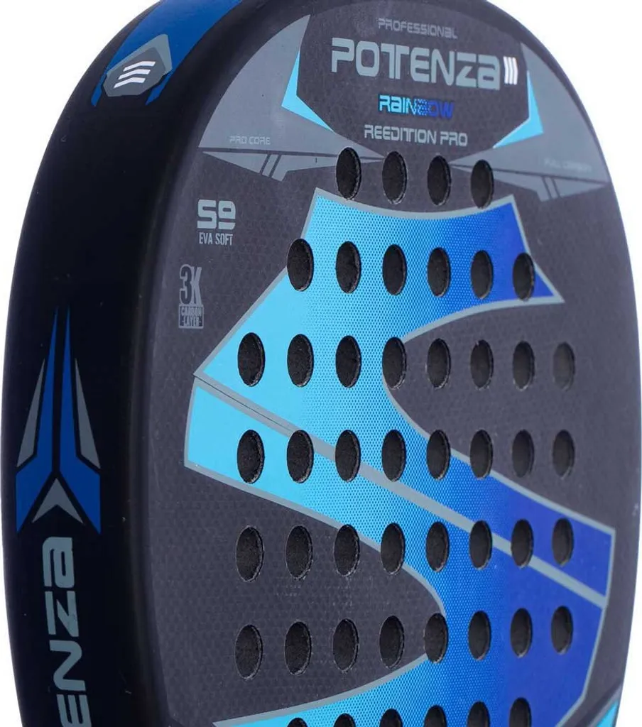 Raquette padel Softee Potenza polyvalente et maniable en bleu