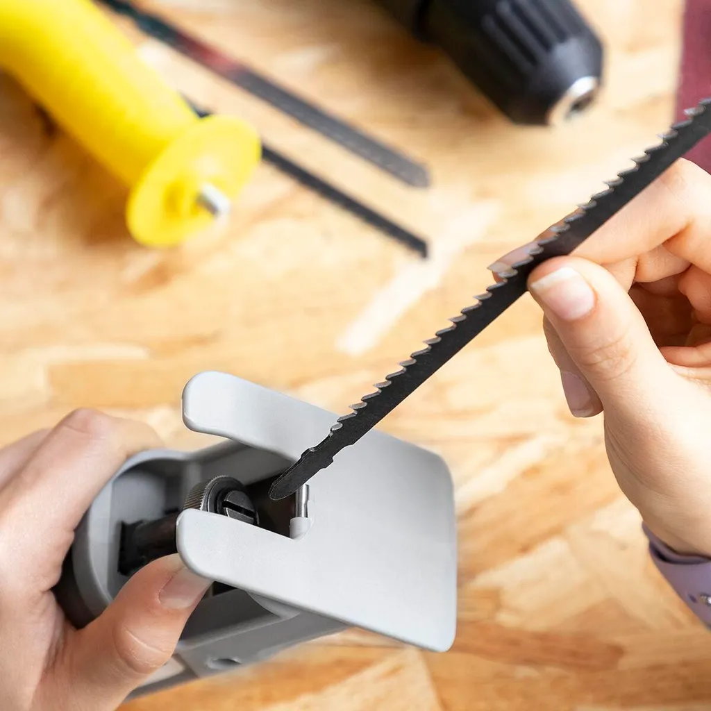 Scie Sauteuse Adaptable pour Perceuse et Visseuse - Kit de Conversion - 4