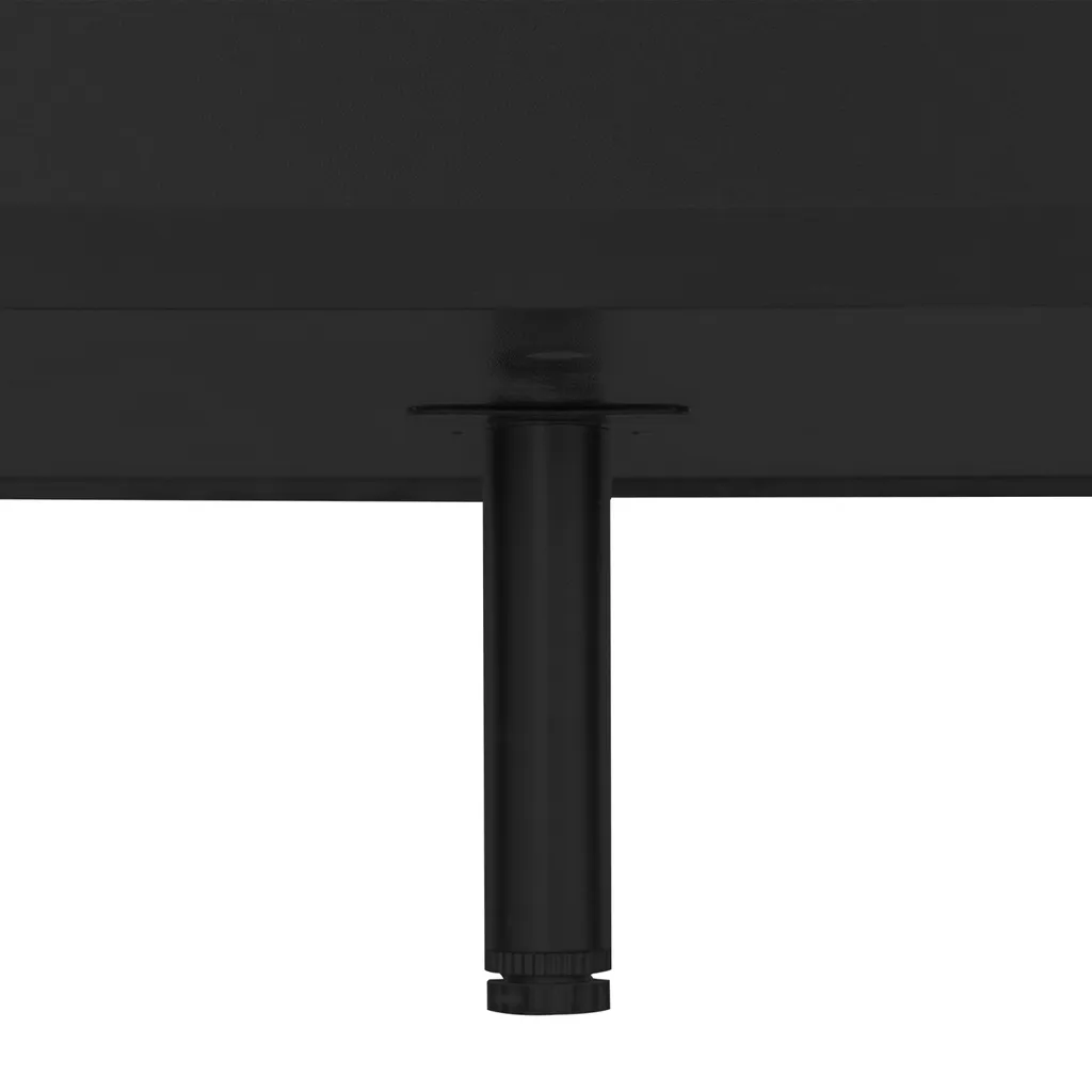Buffet Noir 4 Portes : Solution de Rangement Gain de Place pour Salon Noir - 6