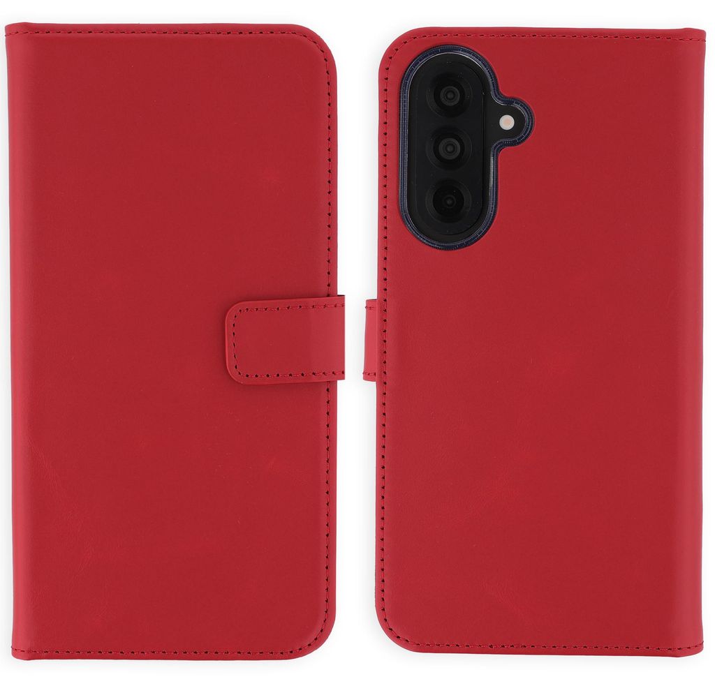 Selencia Echt Leren Bookcase voor de Samsung Galaxy A37 Productafbeelding 