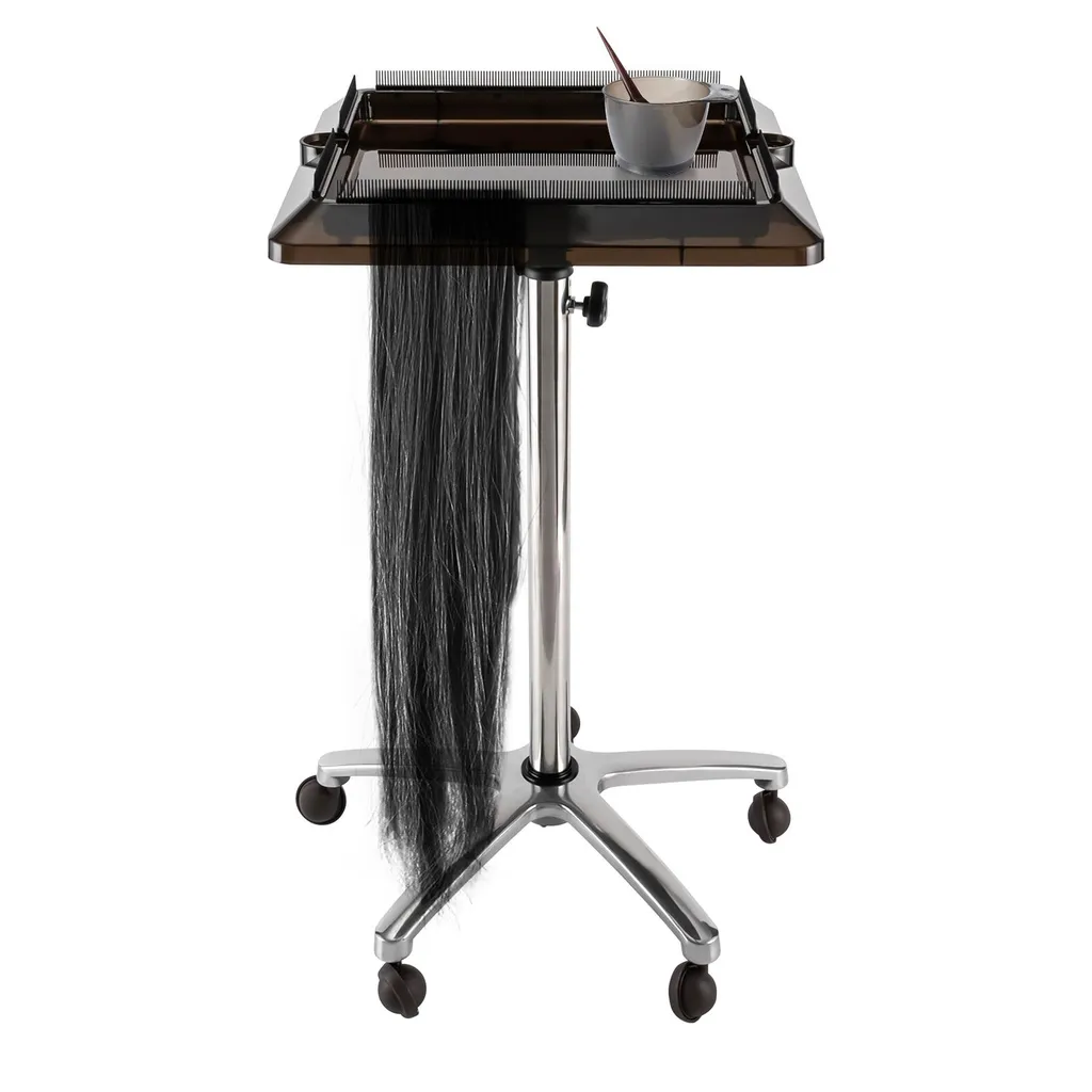Meuble de rangement coiffure mobile pour organisation de salon