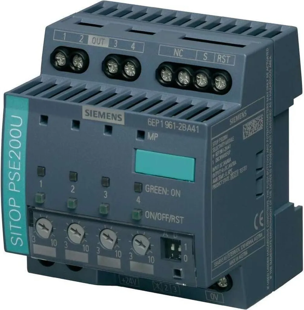 SITOP PSE200U Siemens Module de sélection 4 sorties réglables 3-10A