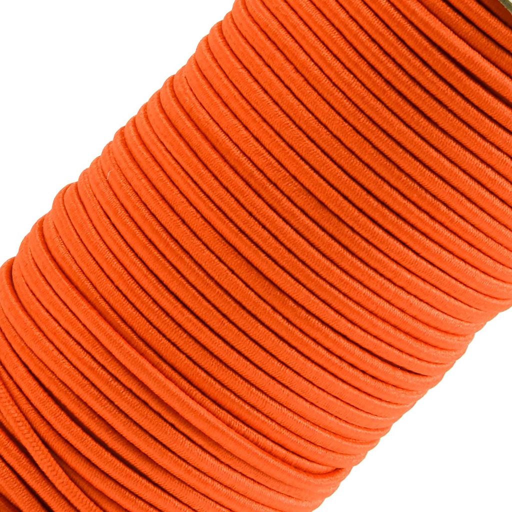 50m extra starke Gummikordel Gummischnur 3mm, orange