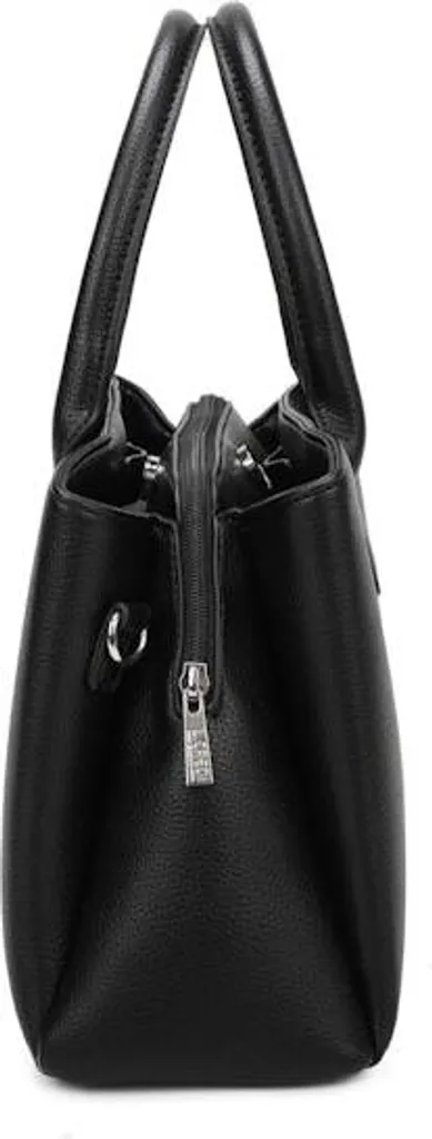 L.CREDI sac à main noir Polly, élégant sac à épaule bandoulière chic - 6