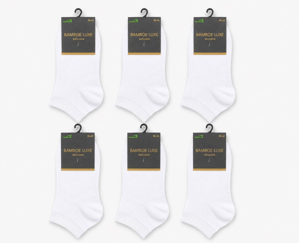 Bambus Socken, Sneaker Socken, 6 Paar, Damen und Herren, Produktbild 
