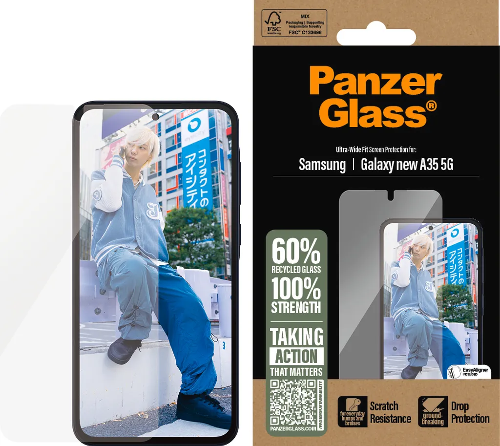 PanzerGlass ® Screen Protector Samsung Galaxy A36 5G | Ultra-Wide Fit
