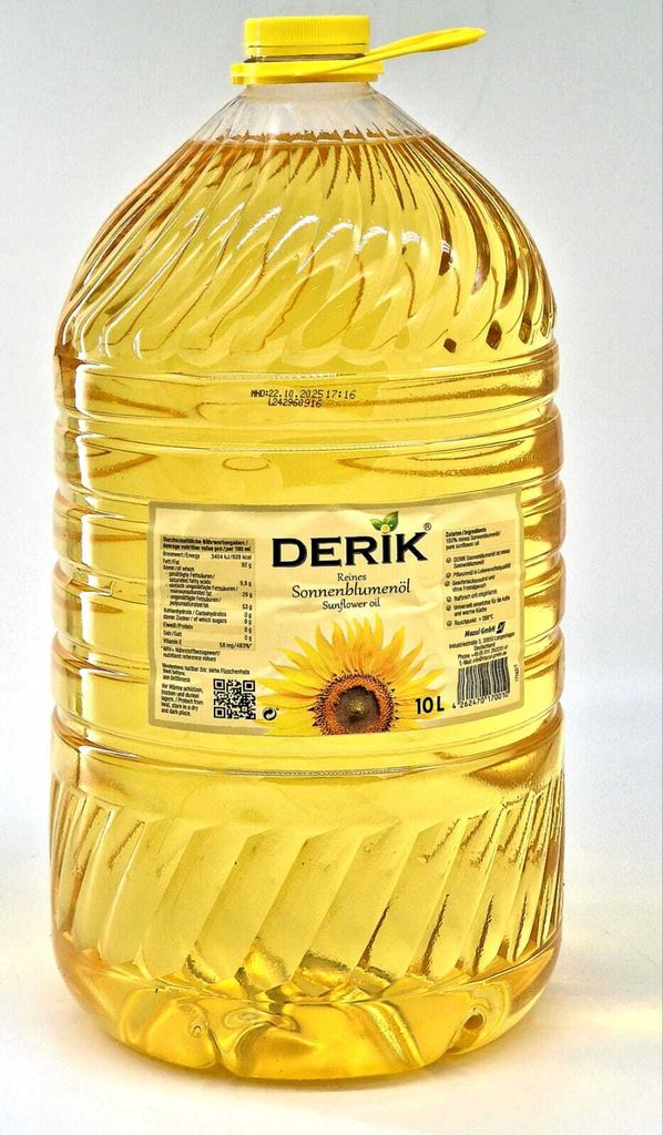 Sonnenblumenöl Derik, 10L PET Flasche für kalte & warme Produktbild 