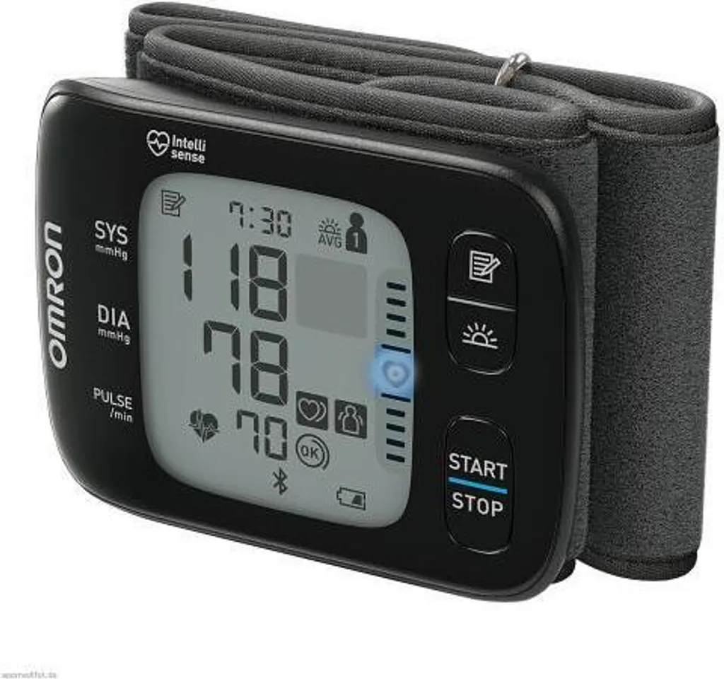 Omron RS7 Intelli IT Misuratore di Pressione da Polso Bluetooth HEM-6232T-D