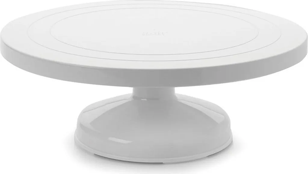 Base rotative 35 cm transparente Ibili Haute pour présentation et service