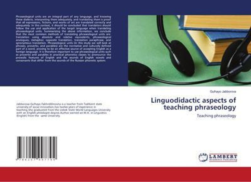 Linguodidactic aspects of teaching phraseology