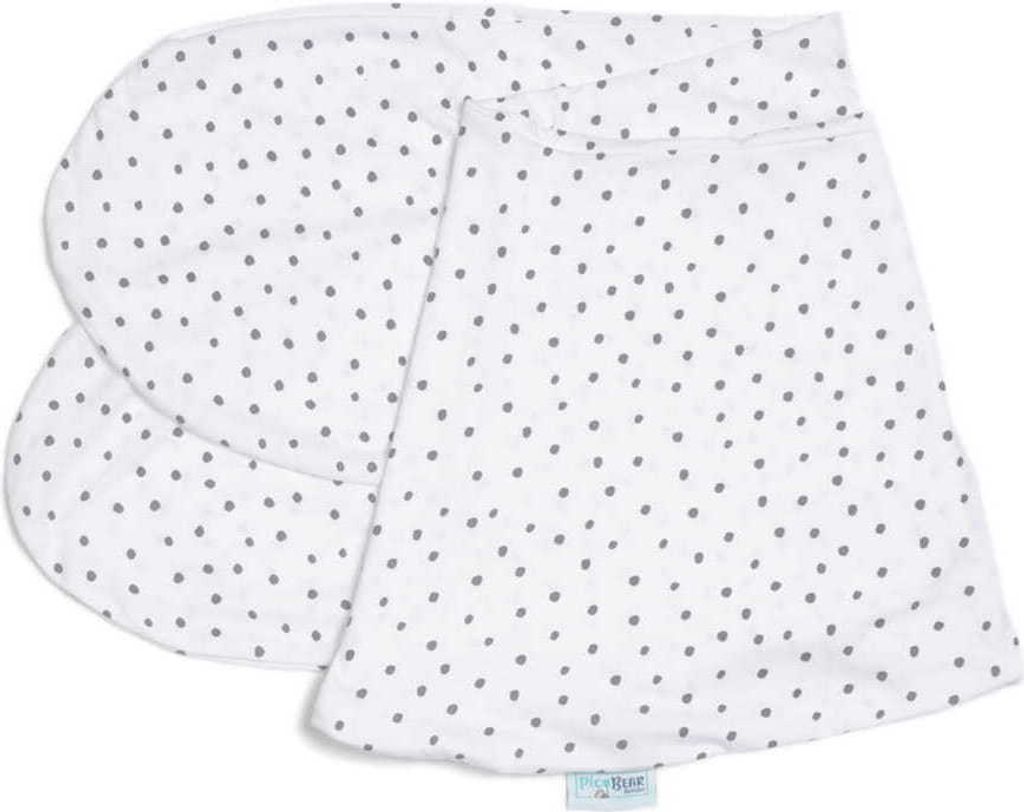 pic Bear Jersey Ersatzbezug Stillkissen Classic und Premium Dessin: Punkte-grau Jersey