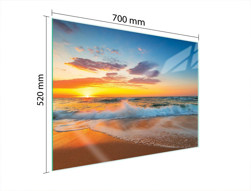 Glasschutzplatte Für Herd 70X52 Sea