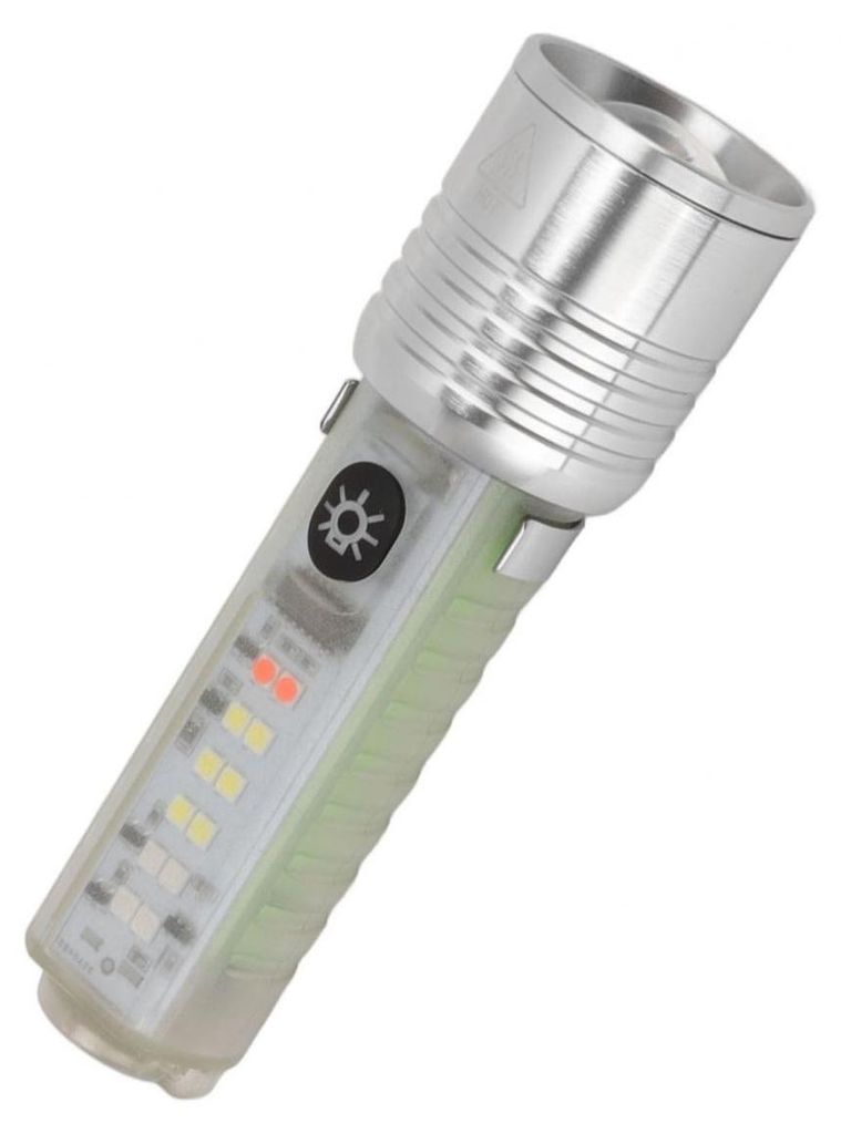 LED Taschenlampe 8 Modi USB Wiederaufladbar Hochleistungs UV Mini Taschenlampe Mit Magnetisch Für Outdoor Notfälle