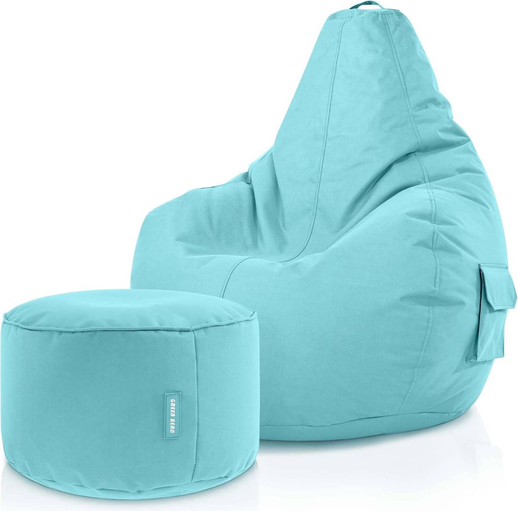 Green Bean® Sitzsack mit Rückenlehne + Hocker "Cozy+Stay" Produktbild 