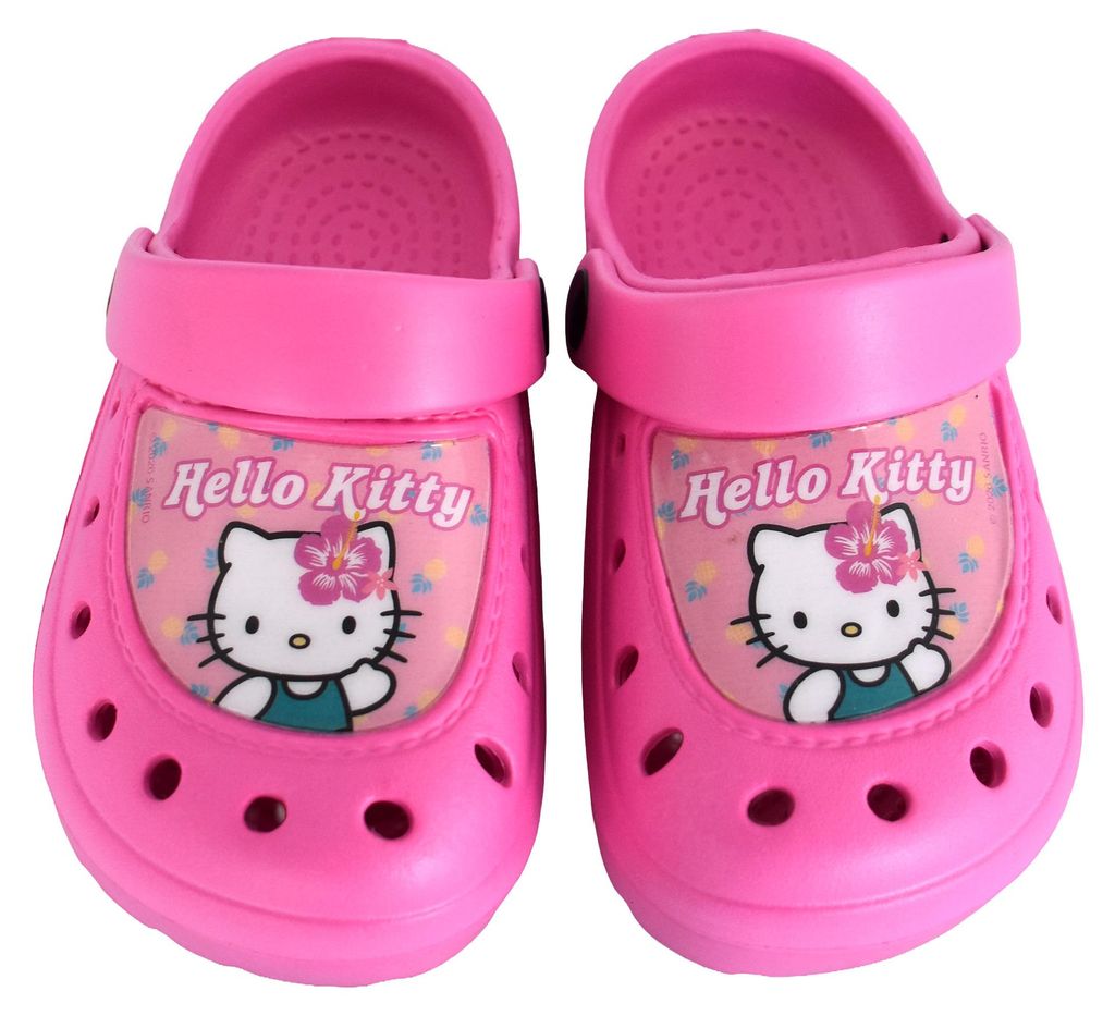 Hello Kitty Clogs für Mädchen - Kinder Sandalen Pantoletten Produktbild 