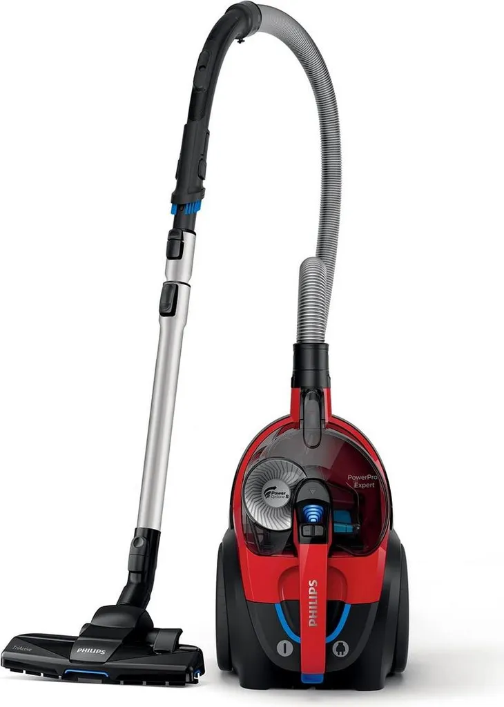 Aspirateur traîneau sans sac Philips rouge et noir haute efficacité