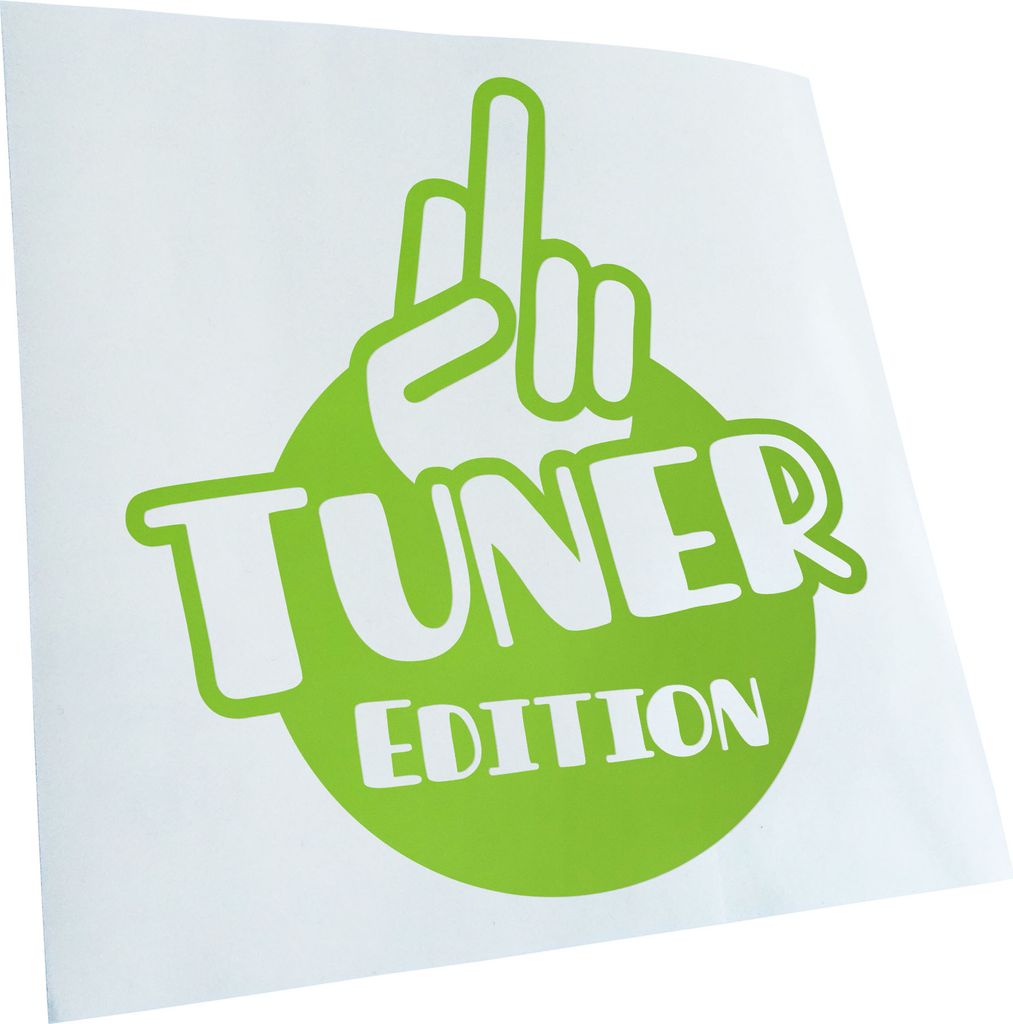 Kiwistar - Autoaufkleber - Tuner Edition - Lindgrün - 40x36cm - Aufkleber für Auto, Laptop, Fahrrad, LKW, Motorrad mehrfarbig JDM Decal Racing