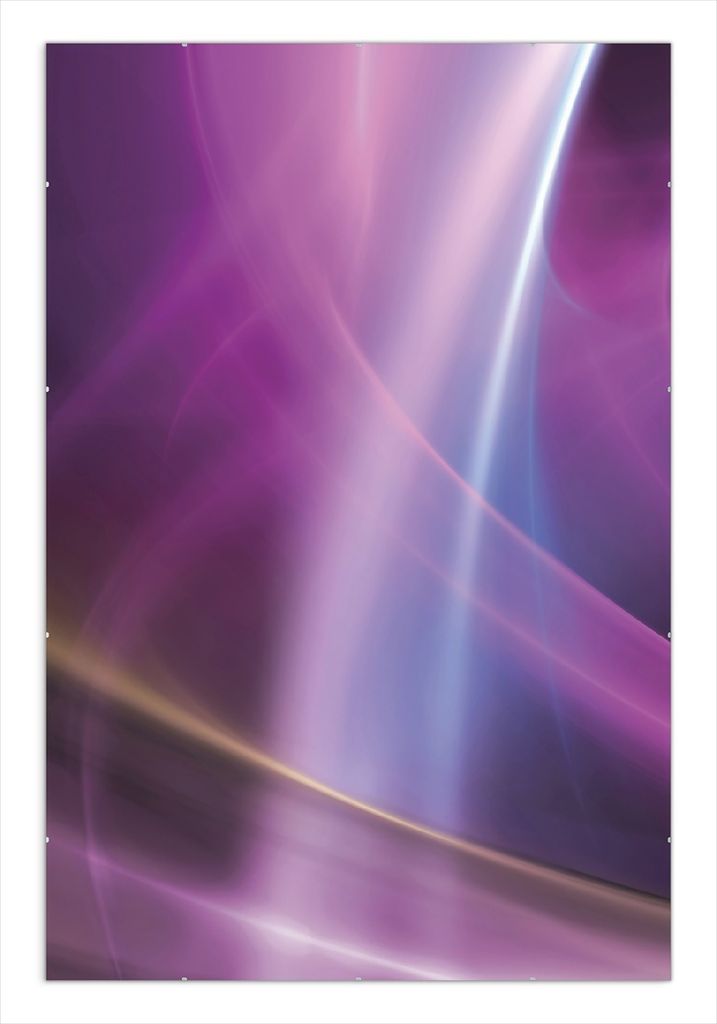 Wallario Wandbild Abstraktes Muster in violett lila pink schwarz, Größe: 61 x 91,5 cm, Poster mit rahmenlosen Bildhalter