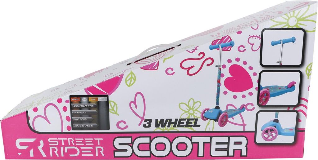Street Rider 3-Wheel Step z regulowaną kierownicą Abec 7 Zdjęcie produktu 