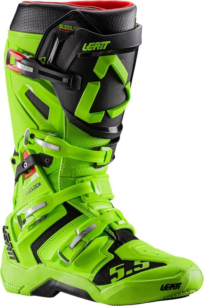 Leatt 5.5 FlexLock Motocross Stiefel, grün/blau, 45.5