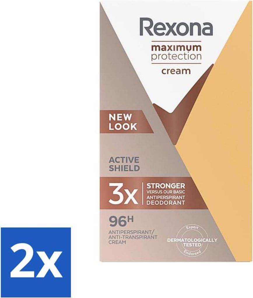 Rexona - Deodorant Stick - Maximaler Schutz - Extra starker Schutz - 45 ml - Vorteilspack - 2 Stücke