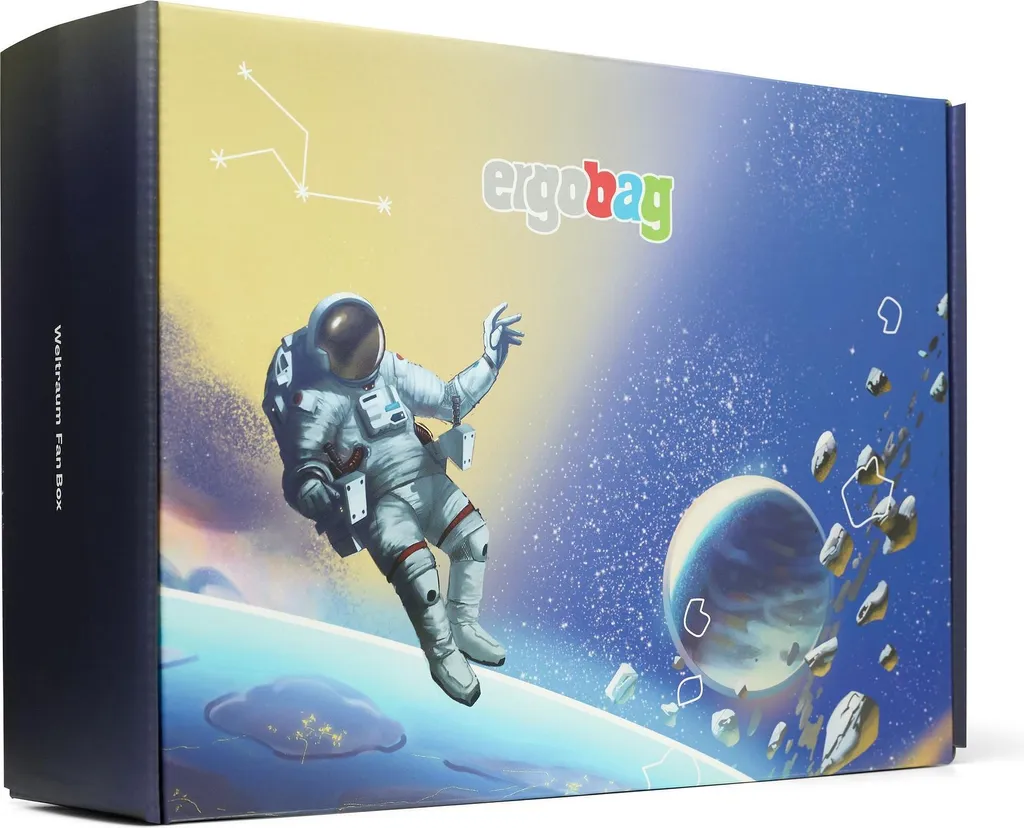 Ergobag Fan Box Weltraum: Klettie Multicolore per Zaini Scolastici - 1