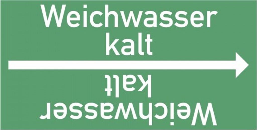 Dreifke Rohrleitungsband Weichwasser kalt, DIN 2403, ab Ø 15mm, grün/weiß, 3...