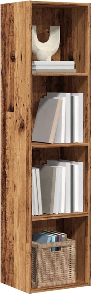 "2026 Promotion" Wandschrank/Hängeschrank, Wandregal, Altholz-Optik 36x30x143 cm Holzwerkstoff - Hängeregal CC31576