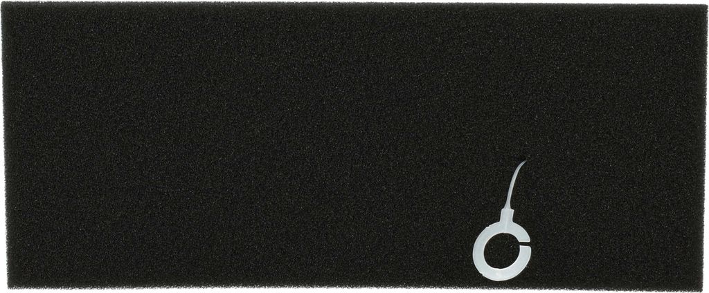 vhbw Staubsaugerfilter Ersatz für 4242001238839, 17000301 Filter für Staubsauger - Schaumstofffilter Schwarz