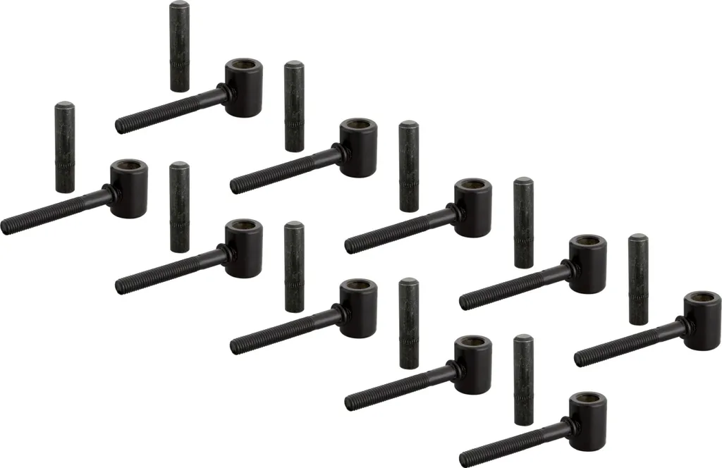 Gond à visser électro-galvanisé bleu Ø16 mm Alberts pour extérieur