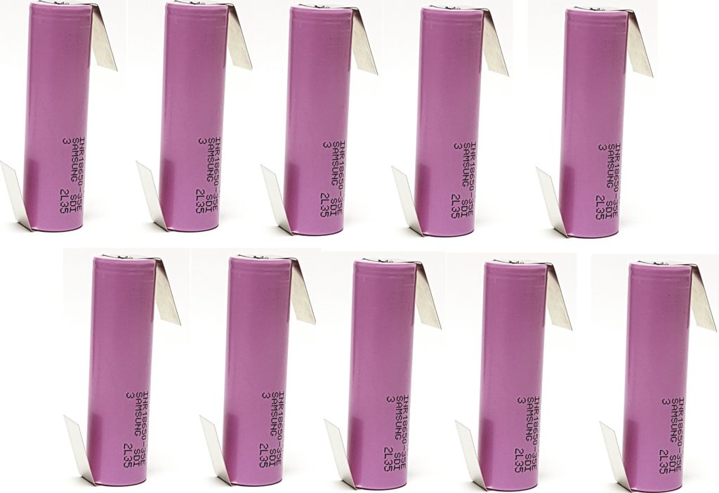 10  x  18650 Samsung INR18650-35E / 3,7 V / 3500mAh / Produktbild 