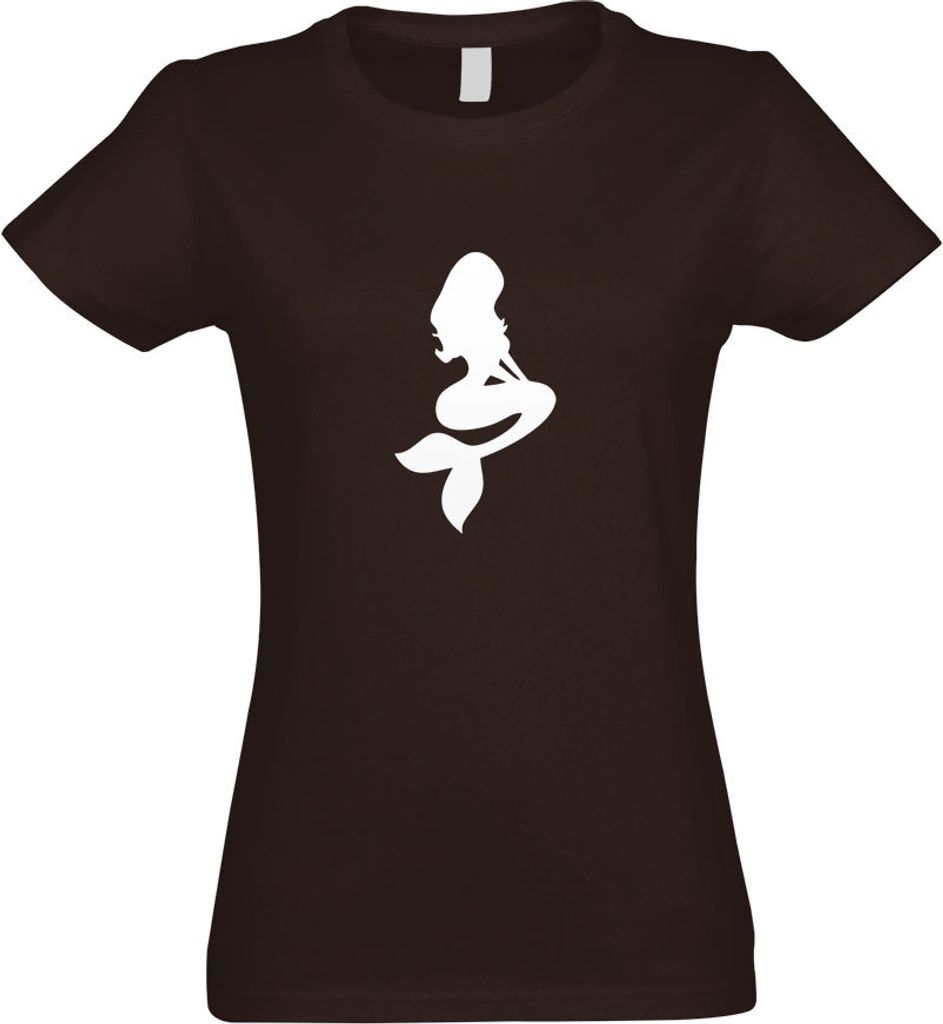 Kiwistar - T-Shirt tailliert - Damen - Chocolate - Meerjungfrau 2 - Seejungfrau - mit Motiv Bedruckt - Funshirt Design - Sport - Freizeit - Damen - S